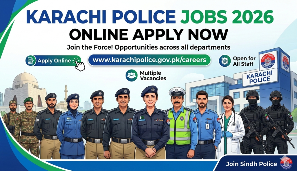 Karachi Police jobs 2026